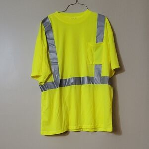 High-Visibility Yellow Safety TShirt CORBRITE SHORT SLEEVES 2XL POCKETS 5PCS SET